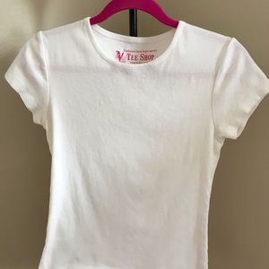 Victoria’s Secret white tee shirt. Size medium